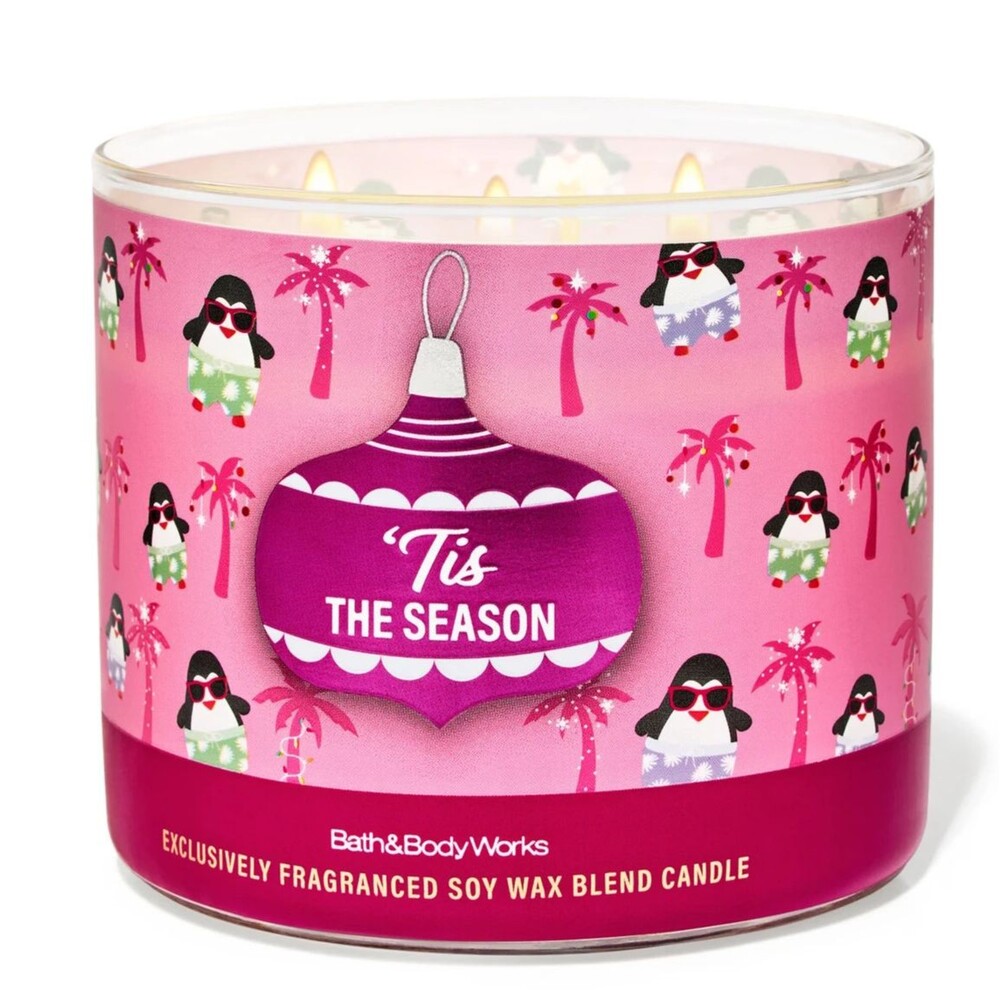 Bath & Body Works 3 Wick Candle 'Tis The Season